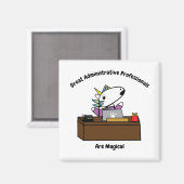Office Professional Unicorn Personaliseren Magneet (Voorkant / Achterkant)