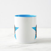 Office TV Show Cadeaux Bureau Blue Star Face Mug (Centre)