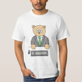 Office Worker in een Green Stropdas. T-shirt