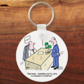 Office Worker wordt door iemand opgemerkt Sleutelhanger (Voorkant)