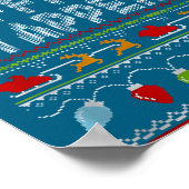 Office Yapper Ugly Sweater Christmas  Poster (Hoek)