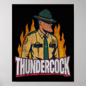 Officer Sergeant Cius Thunder Bodycam Funny Meme  Poster (Voorkant)