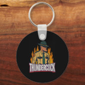 Officer Sergeant Cius Thunder Bodycam Funny Meme Sleutelhanger (Voorkant)