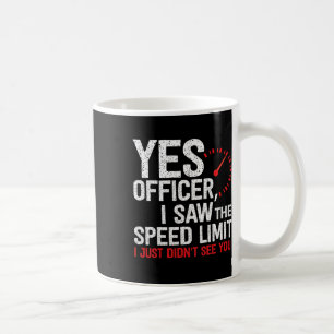 Officer snelheidsovertredingen - voor autoliefhebb koffiemok