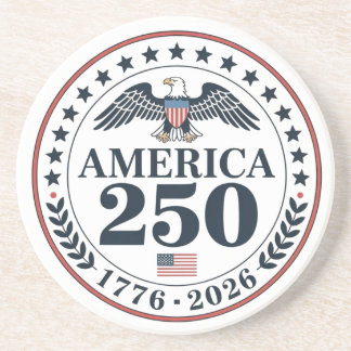 Official America 250th Anniversary Commemorative Zandsteen Onderzetter