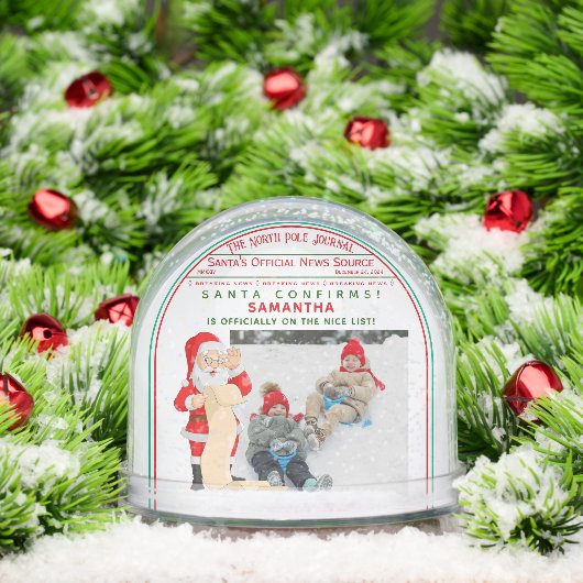 Official Christmas Nice List Certificate Photo (Noël)