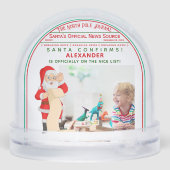 Official Christmas Nice List Certificate Photo (Arrière)