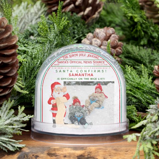 Official Christmas Nice List Certificate Photo (Hiver)