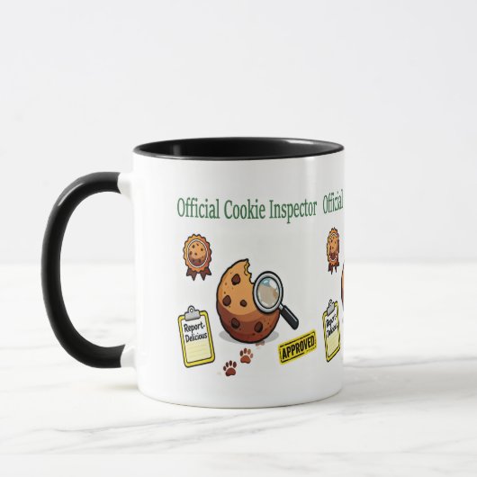 Official Cookie Inspector Mug – Funny Coffee Cup Mok (Links)