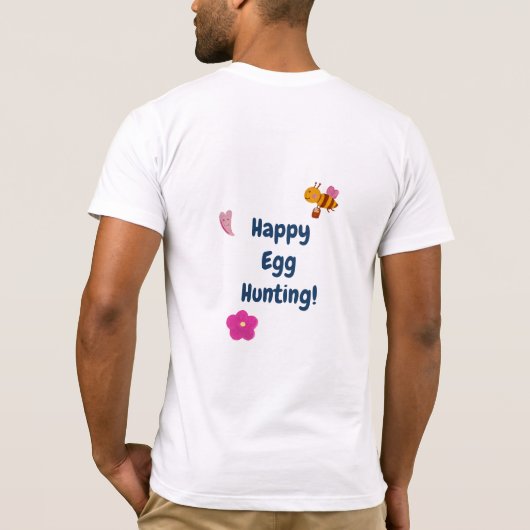 Official Egg Hunter Custom Name Easter T-Shirt (Dos)