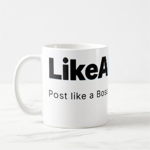 Official LikeABoss.fun Minimalist Logo Mug