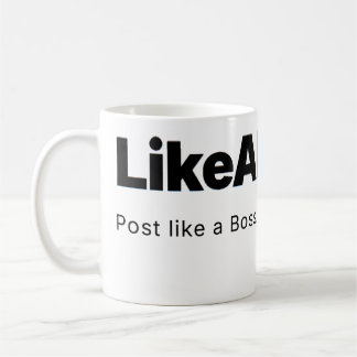 Official LikeABoss.fun Minimalist Logo Mug Koffiemok