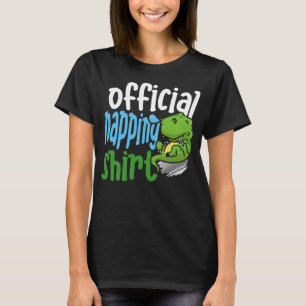 Official Napping Dinosaur Pajama power nap sleep S T-shirt