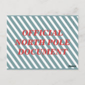 Official North Pole Elf Adoption Certificate  Briefkaart (Achterkant)