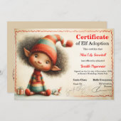 Official North Pole Elf Adoption Certificate  Kaart (Voorkant / Achterkant)