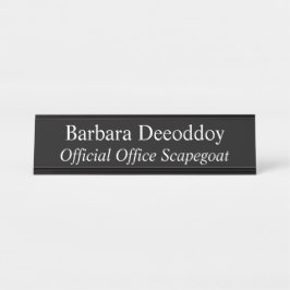 Official Office Scapegoat Black Bureau Naambordje