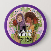 Official Purple Community Badge Stronger Together Ronde Button 4,0 Cm (Voorkant)