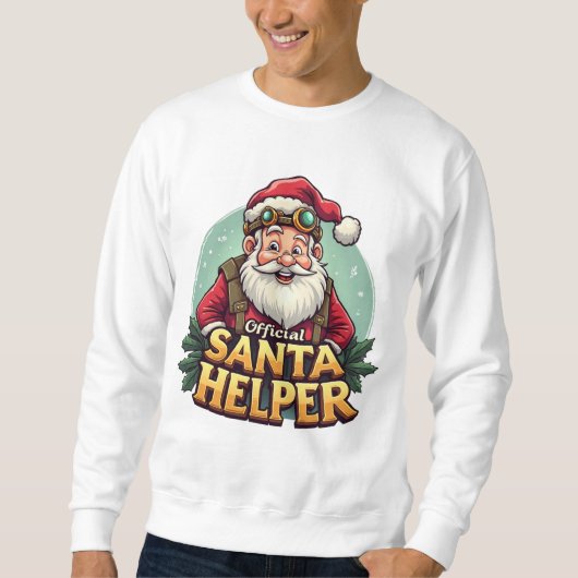Official Santa Helper Sweatshirt Funny Christmas (Devant)