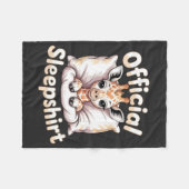 Official Sleepshirt Giraffe Fleece Deken (Voorkant (Horizontaal))