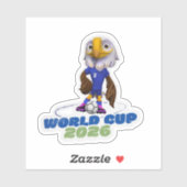 Official USA Mascot World Cup 2026 Sticker (Vel)