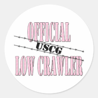 officiallowCrawlerUSCG2 Ronde Sticker