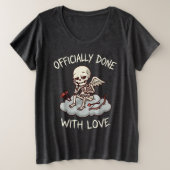 Officially Done With Love Skeleton Cupid Design (Design devant)