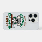 Officially Koala-fied Expert Funny Coffee Pun iPhone Hoesje (Achterkant horizontaal)