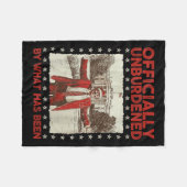 Officially Unburdened By What Has Been Trump Victo Fleece Deken (Voorkant (Horizontaal))