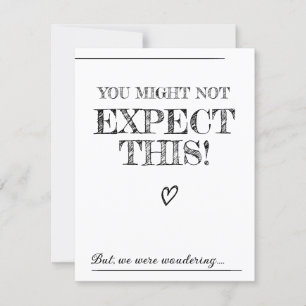 Officiant Proposal.Will u met ons trouwen Kaart