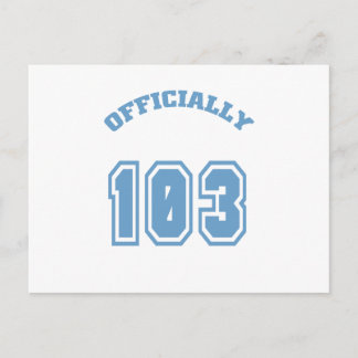 Officieel 103 briefkaart