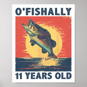 Officieel 11 Jaar Oud 2014 Vissen Visser 11e Poster