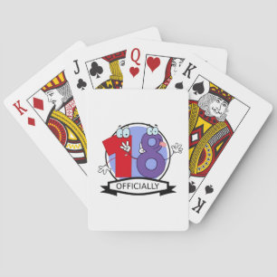 Officieel 18 Verjaardag Logo Pokerkaarten