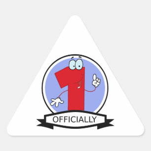 Officieel 1 zondagstanner driehoek sticker