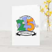 Officieel 25-jarige banner kaart (Gele Bloem)