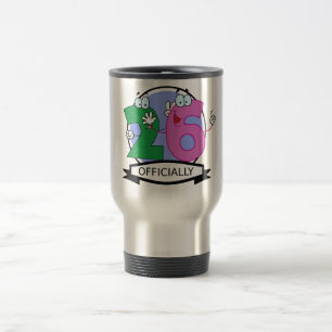 Officieel 26 Verjaardag Logo Reisbeker