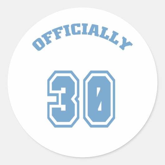 Officieel 30 ronde sticker (Voorkant)