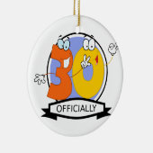 Officieel 30 zondagse banner keramisch ornament (Rechts)