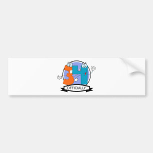 Officieel 34 Verjaardag Logo Bumpersticker