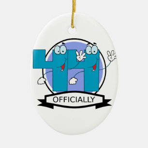 Officieel 44-jarig Logo Keramisch Ornament