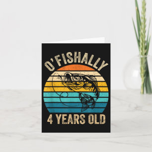 Officieel 4 jaar oud Shirt 4e verjaardag Fi Kaart