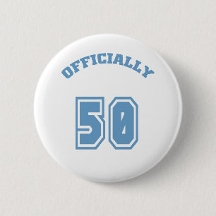 Officieel 50 ronde button 5,7 cm
