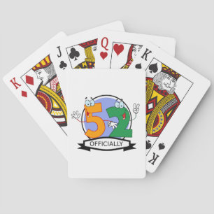 Officieel 52 Verjaardag Logo Pokerkaarten