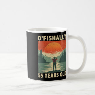 Officieel 55 Jaar Oud 1969 Vissen Visser 55e Koffiemok