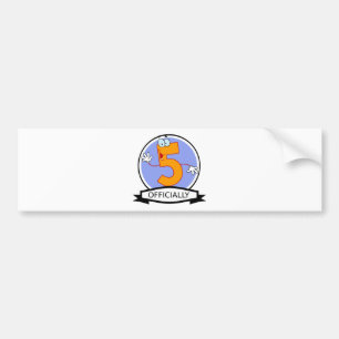 Officieel 5 Verjaardag Logo Bumpersticker