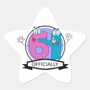 Officieel 64 zondagse banner ster sticker