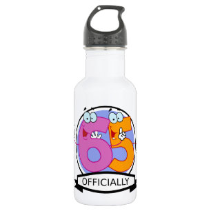 Officieel 65 zondagse banner waterfles