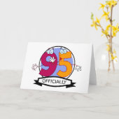 Officieel 95 zondagse banner kaart (Gele Bloem)