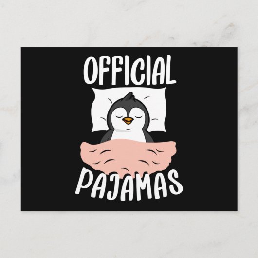 Officieel aftappen Slapshirt Penguin Pajamas Briefkaart (Voorkant)