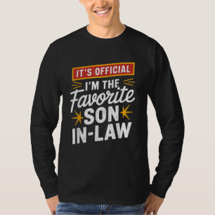 Officieel ben ik de favoriete schoonzoon t-shirt