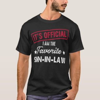 Officieel ben ik de favoriete schoonzoon t-shirt